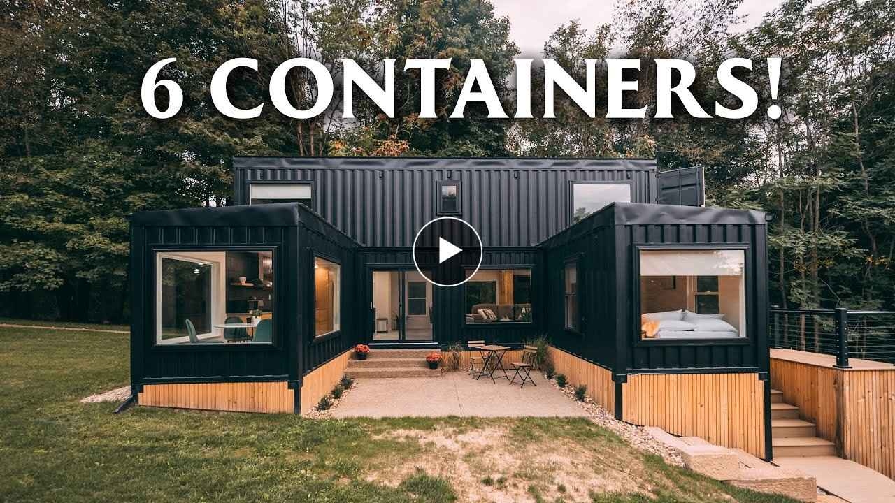 Massive 6 unit Shipping Container Home Airbnb // Woodside Container