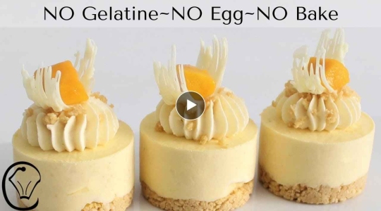 Mini Mango Cheesecakes NO Gelatine NO Egg NO Bake Make Ahead Mini Desserts MUST TRY!